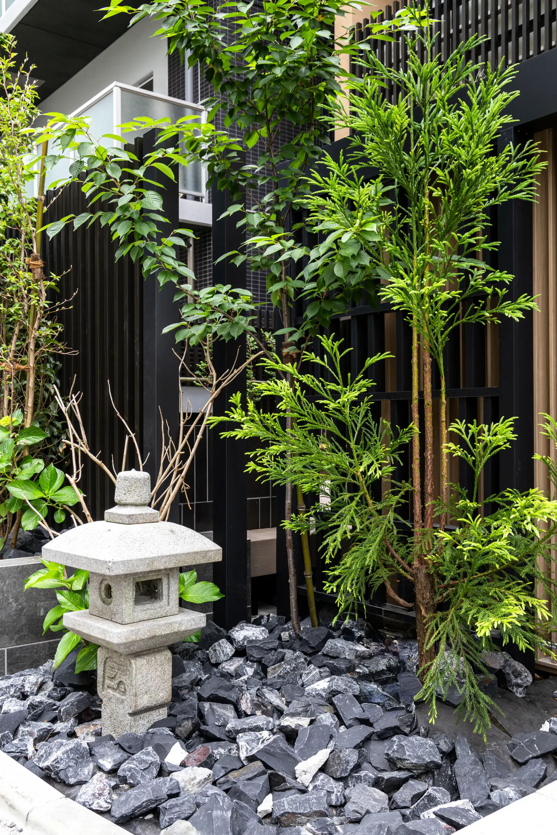 Stone lantern — Garden detail