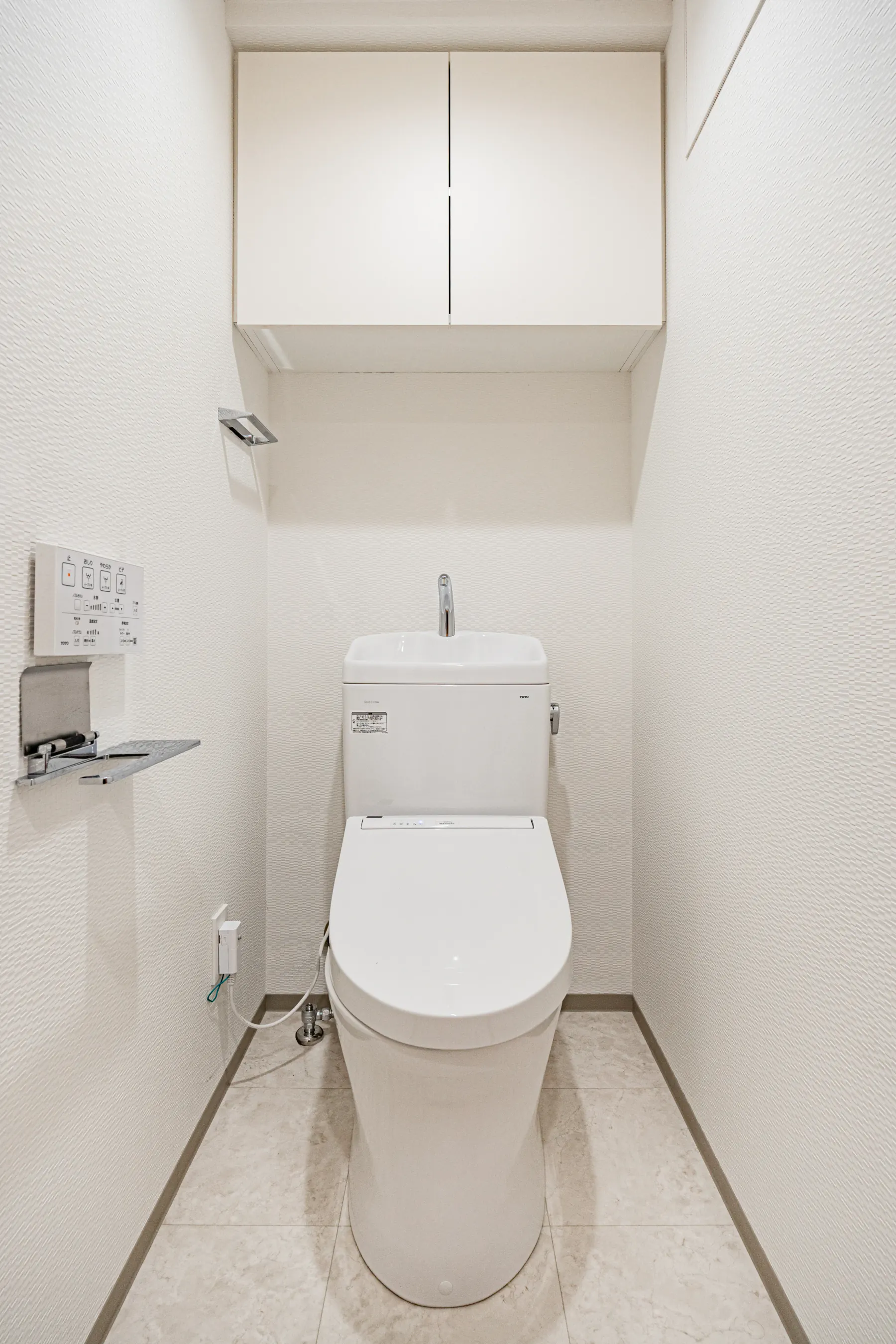 Type A · 2-Bedroom Suite: toilet room overhead cabinet