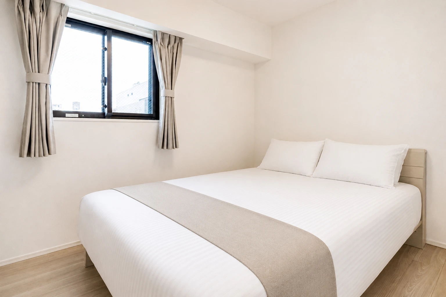 Type C · 3-Bedroom Suite: bedroom double bed window